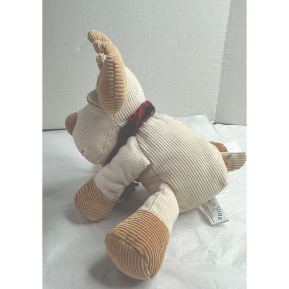 All Mine Corduroy Moose Scarf Holiday Plush Stuffed Animal 6" Baby Shower Gift - Picture 7 of 7